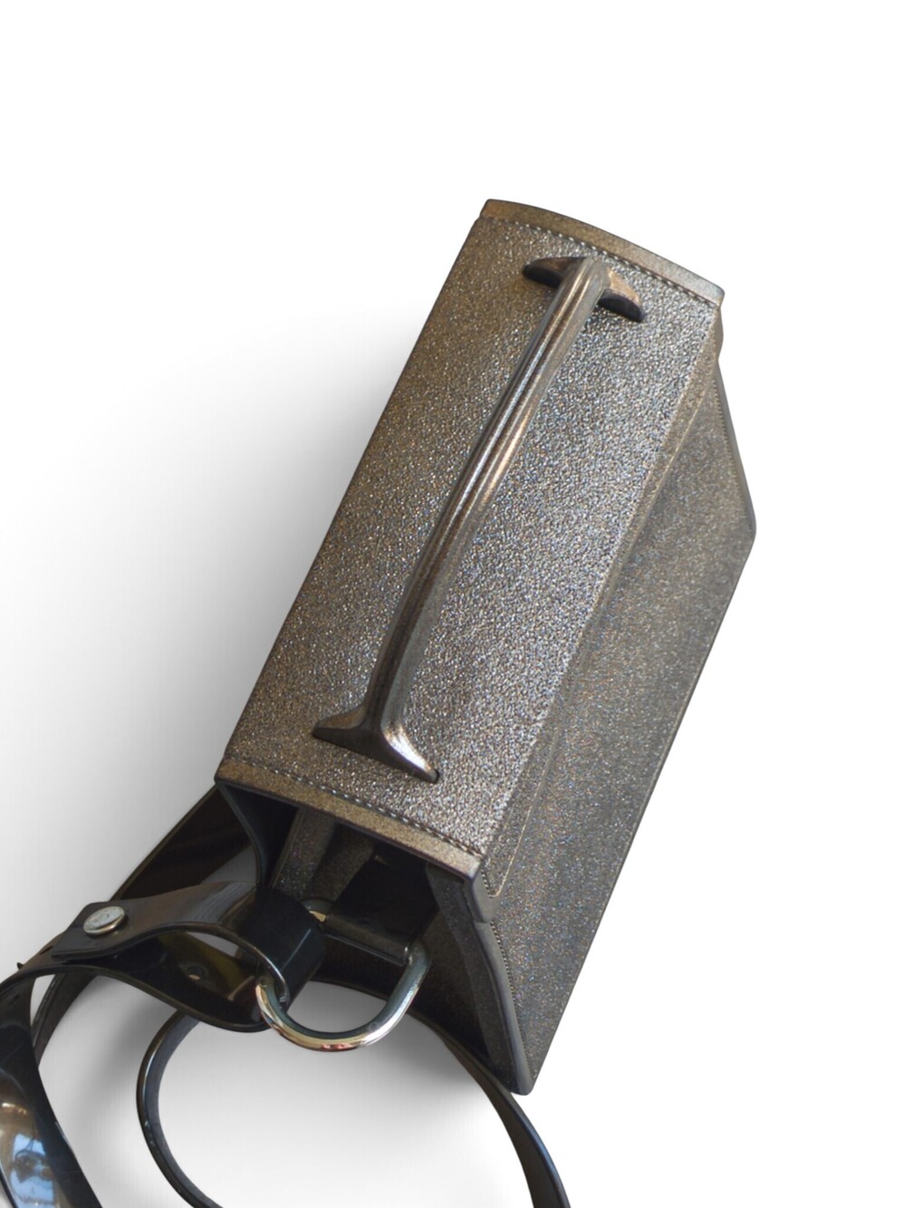Melissa Sparkle Jelly Crossbody Bag, Taupe Glitter, Made in Brazil